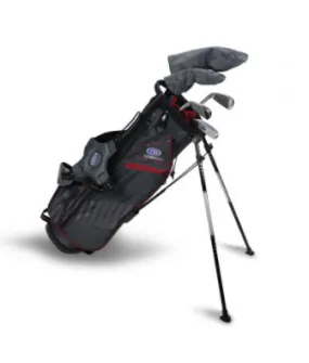 US Kids UL60-s Right-Handed 5 Club Stand Golf Set - Grey/Maroon