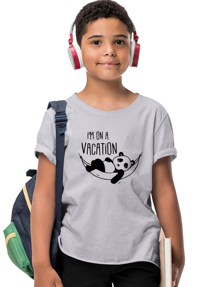 Vacation Panda Sr Kids T-Shirt