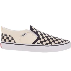 Vans Kids Asher Checkered Trainers - Black