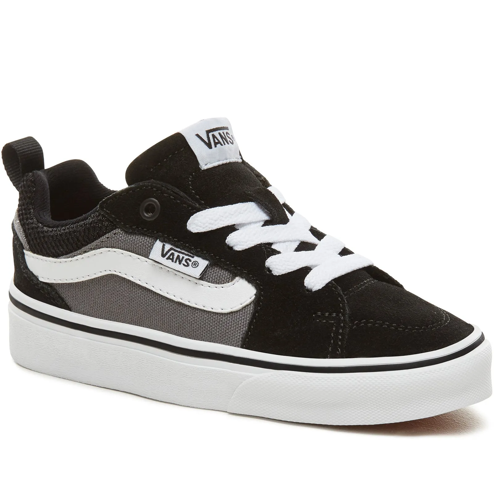 Vans Kids Filmore Low Rise Canvas Hook & Loop Trainers - Black