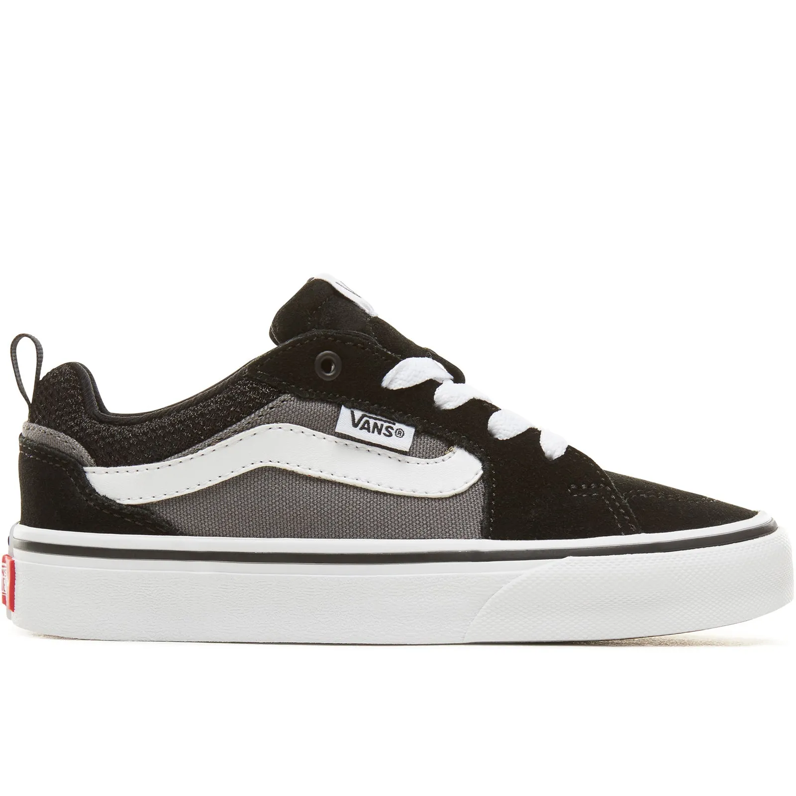 Vans Kids Filmore Low Rise Canvas Hook & Loop Trainers - Black