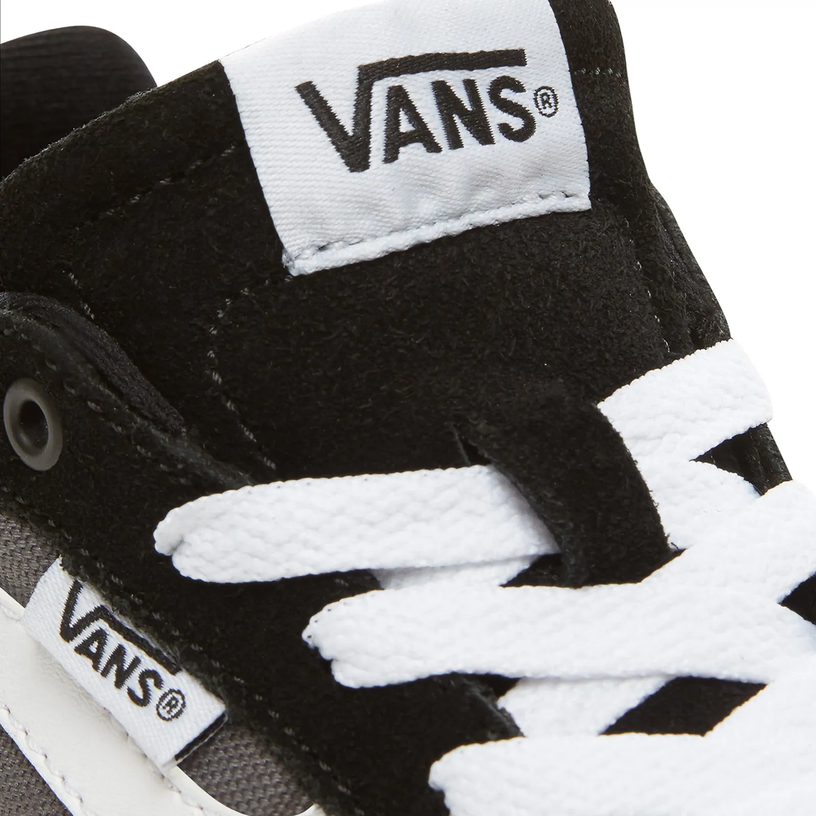 Vans Kids Filmore Low Rise Canvas Hook & Loop Trainers - Black