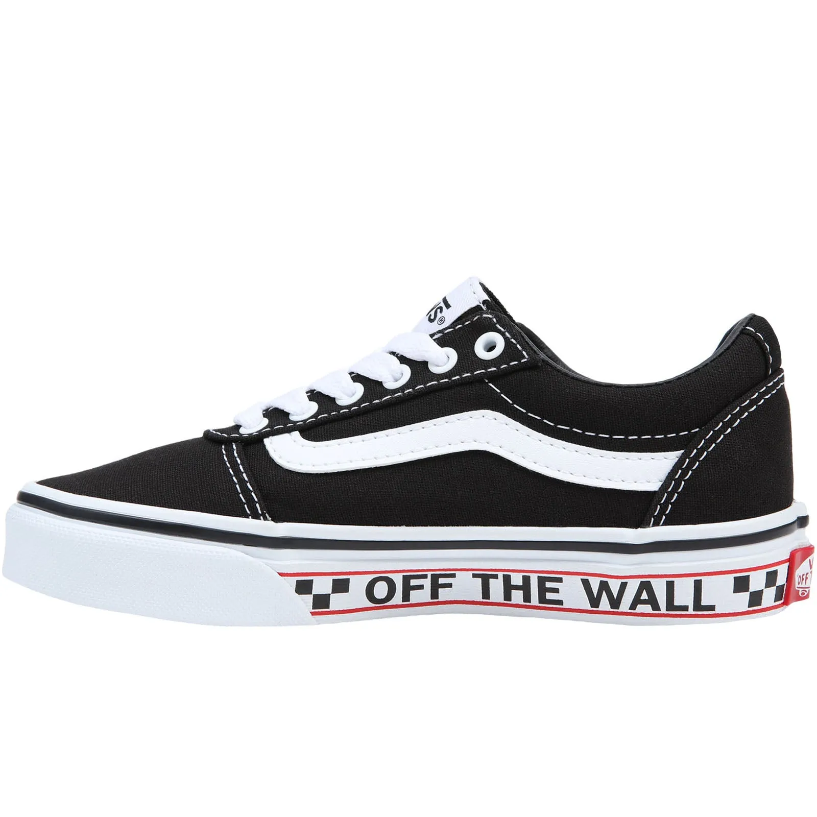 Vans Kids Ward Off The Wall Sidewall Low Rise Trainers - Black