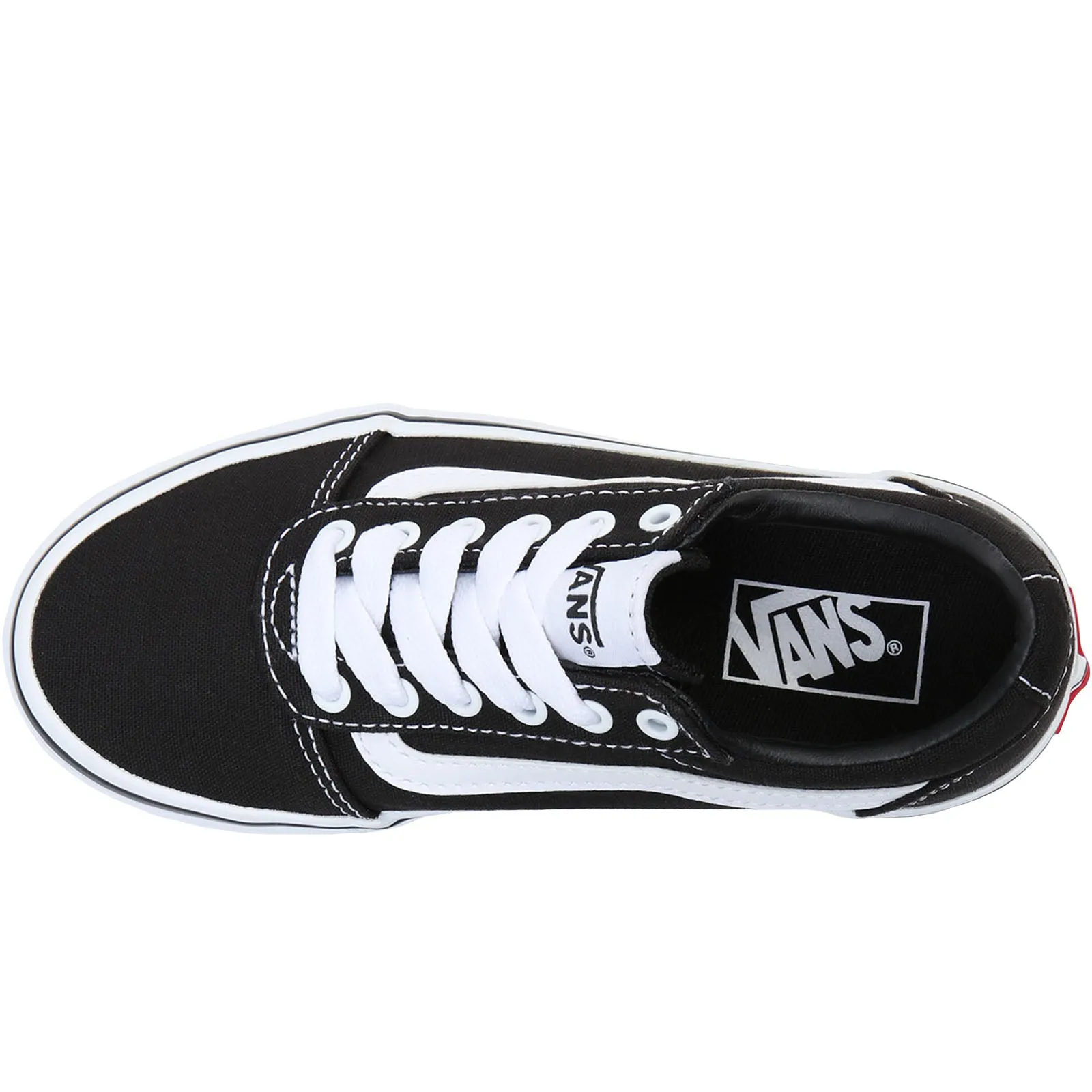 Vans Kids Ward Off The Wall Sidewall Low Rise Trainers - Black