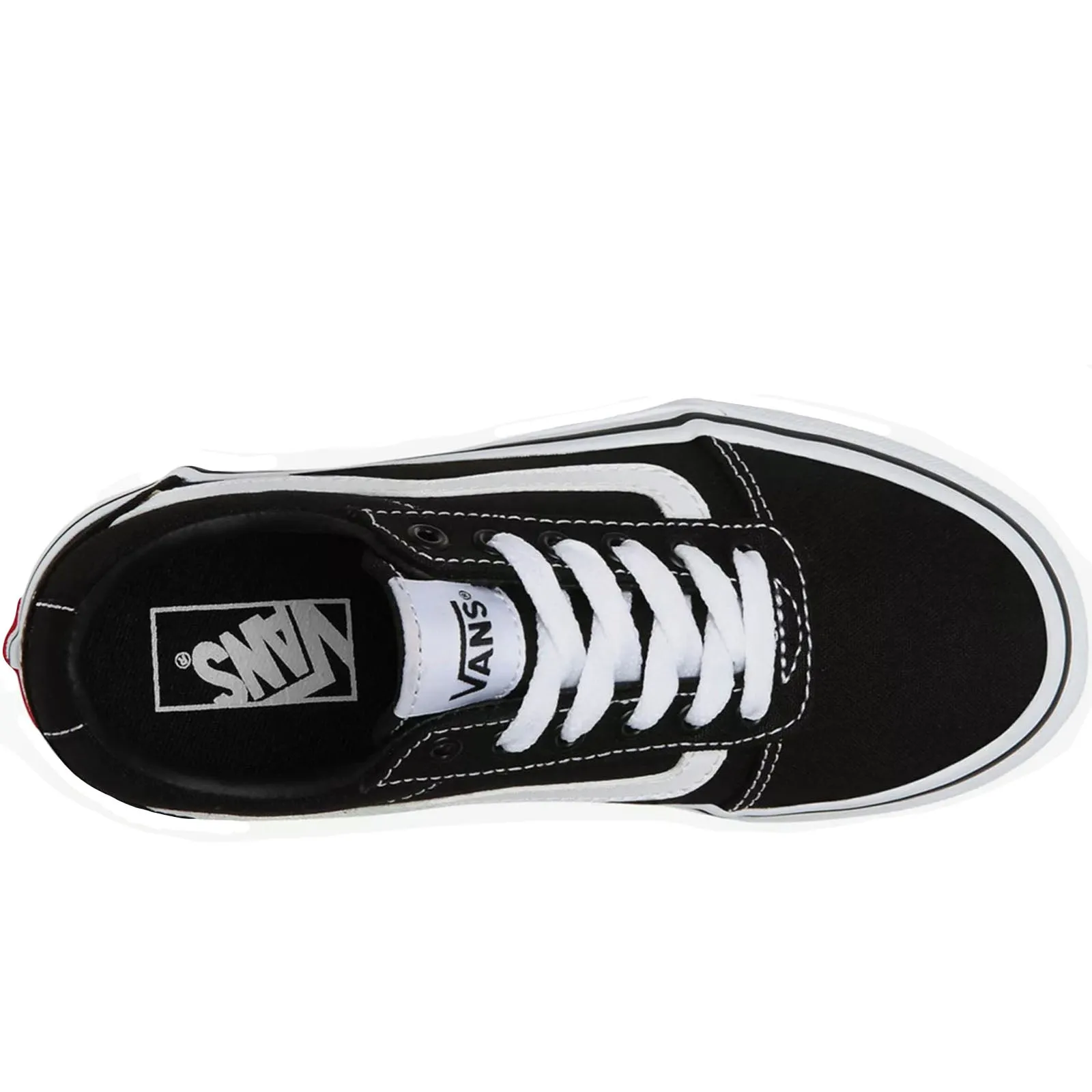 Vans Kids Ward Platform Chunky Canvas Trainers - Black