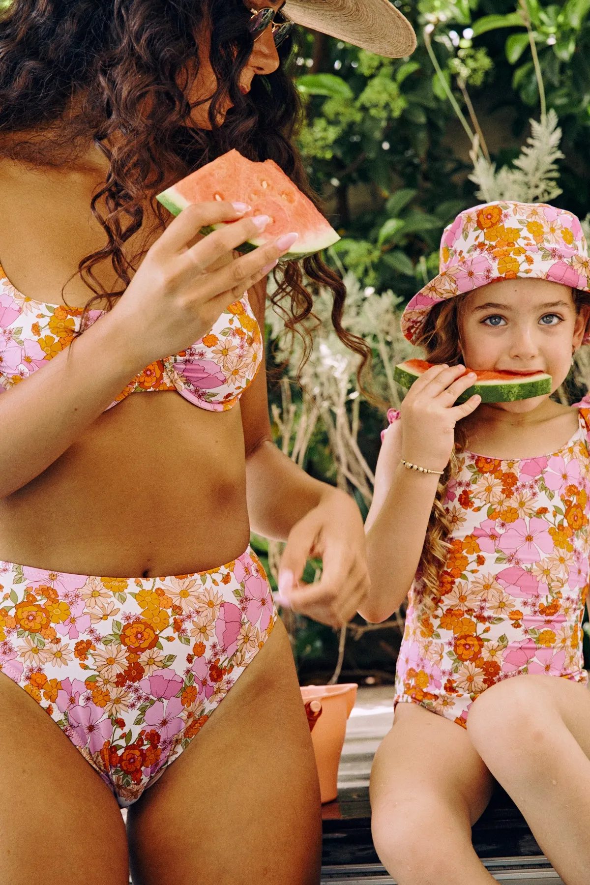 VINTAGE FLORALS ONE PIECE FOR KIDS