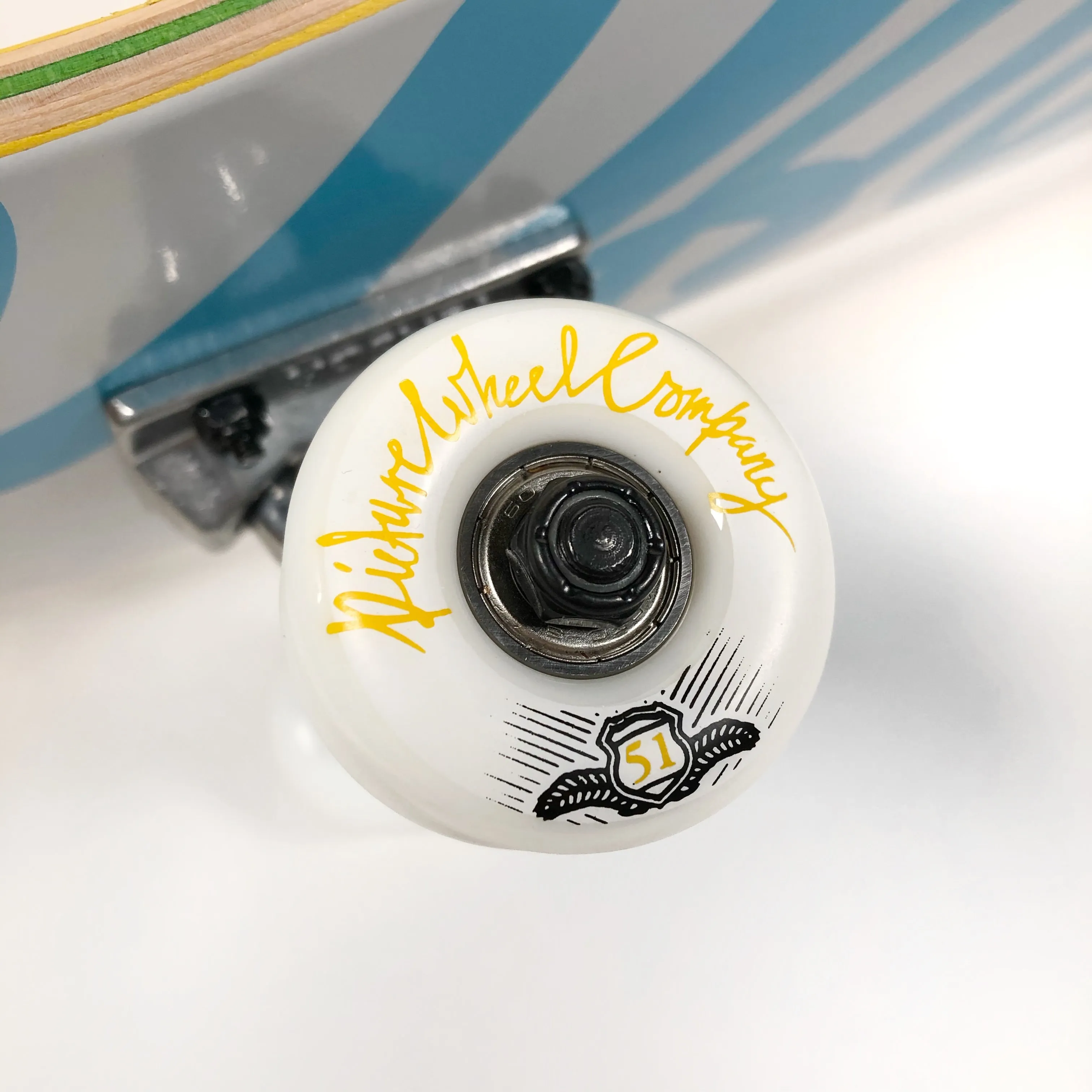 Welcome Skate Store - 7.25 Script Logo Complete Skateboard - Blue / White (KIDS)