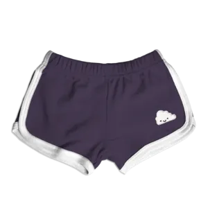 Kawaii Cloud Running Shorts Grape