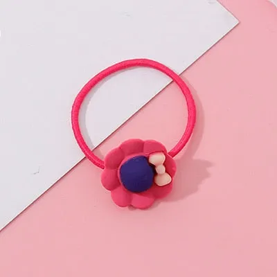 Kids Cartoon Flower Elastic Hair Band