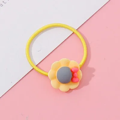 Kids Cartoon Flower Elastic Hair Band