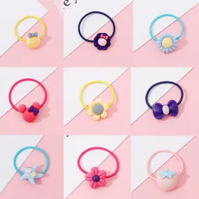 Kids Cartoon Flower Elastic Hair Band