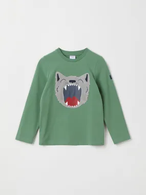 Wolf Print Kids Top