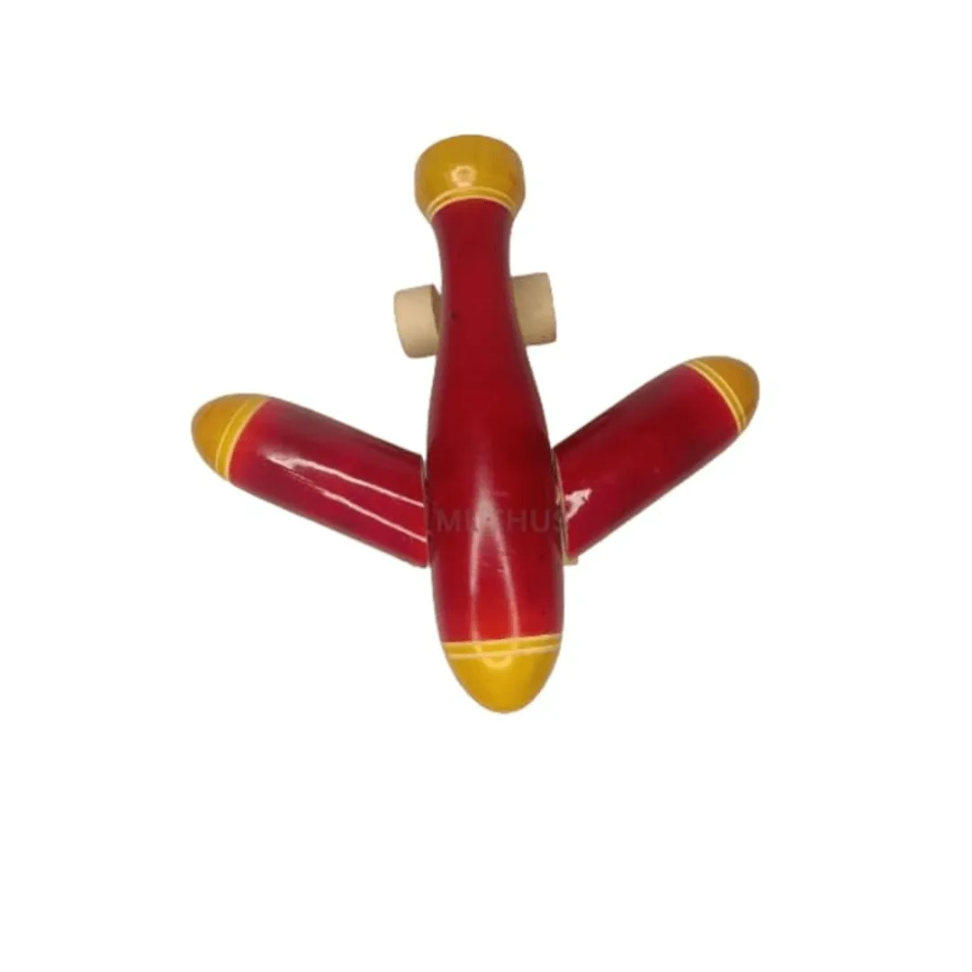 Kids Wooden Aeroplane Toy 1 - Assorted Colors & Designs