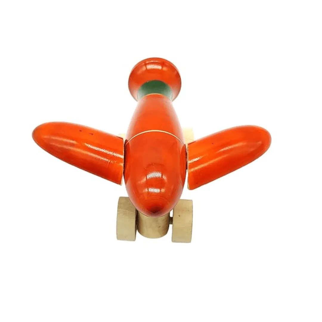 Kids Wooden Aeroplane Toy 1 - Assorted Colors & Designs