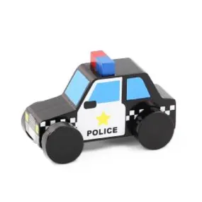 Wooden Police Car Toy for Emergency Services