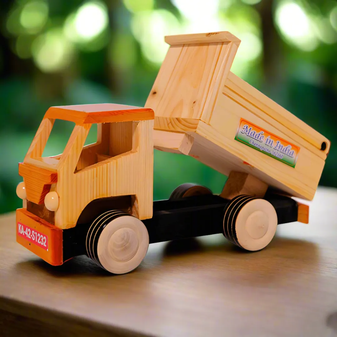 Wooden Truck for Kids Ages 1+ (Random Colors Sent)