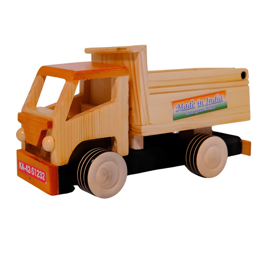 Wooden Truck for Kids Ages 1+ (Random Colors Sent)