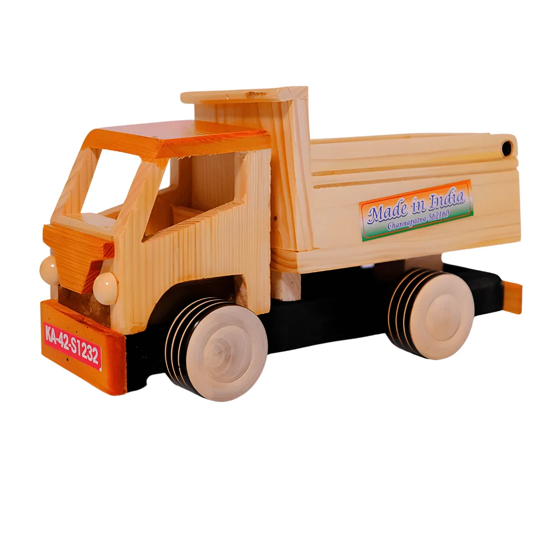 Wooden Truck for Kids Ages 1+ (Random Colors Sent)