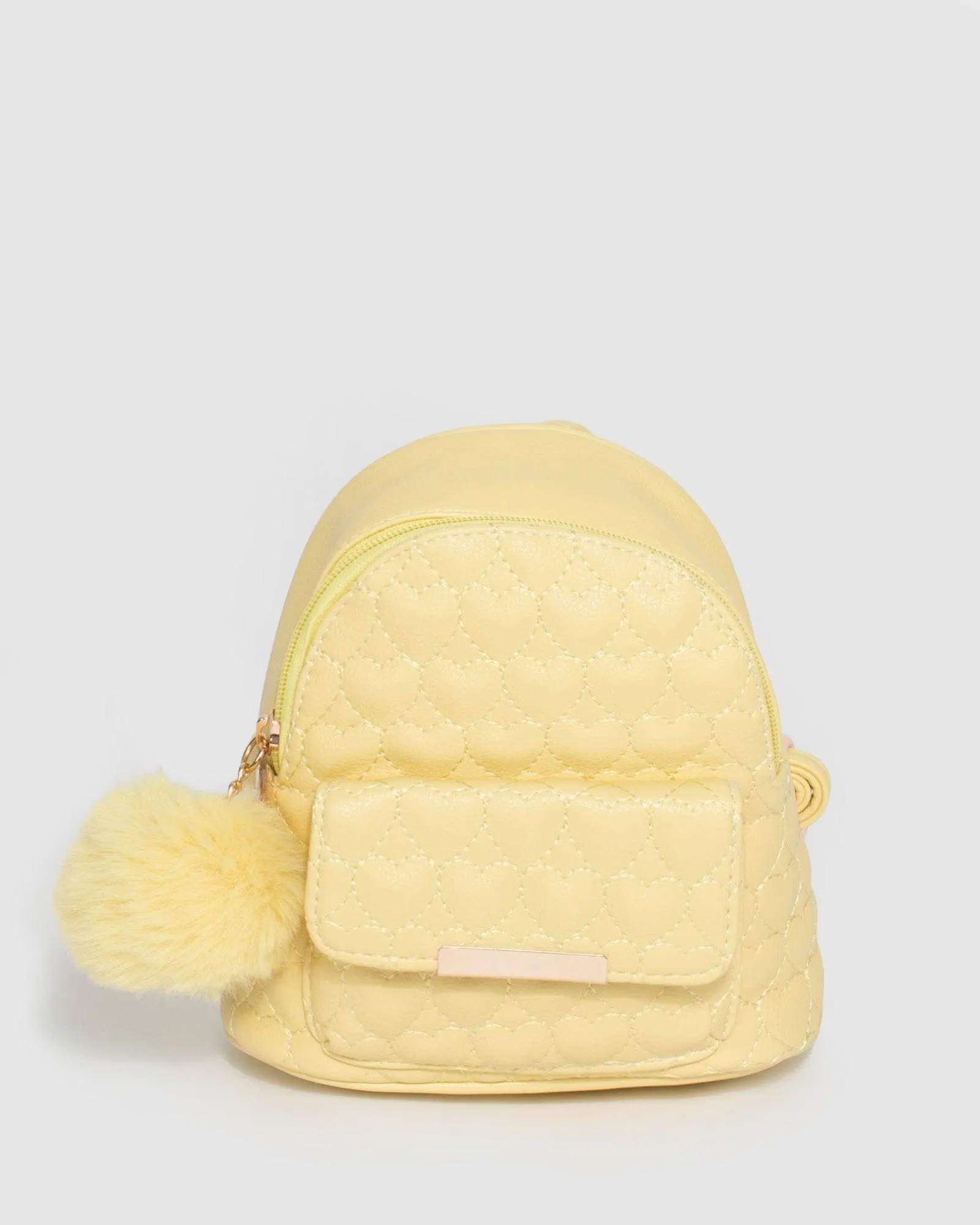 Yellow Kids Heart Quilt Mini Backpack