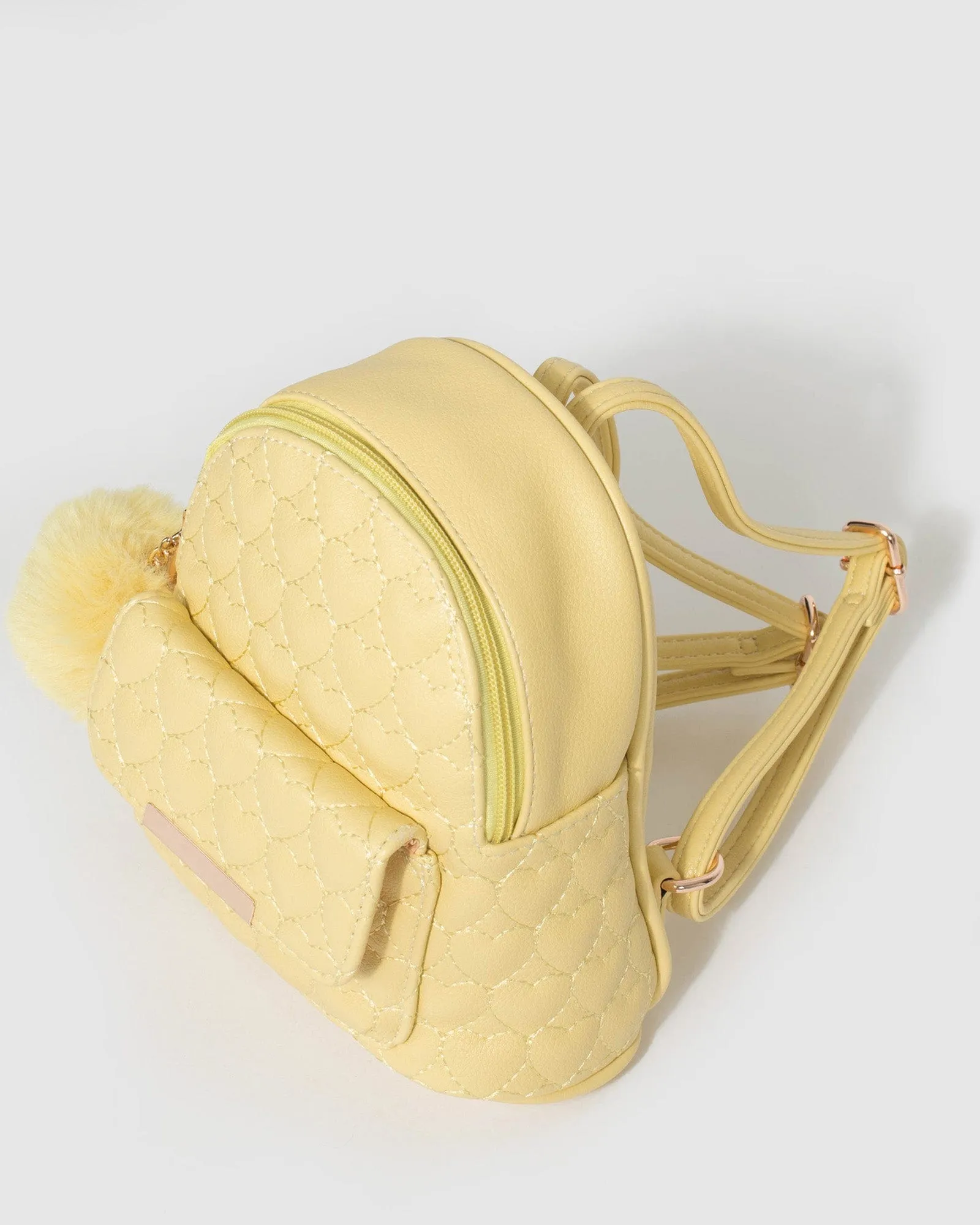 Yellow Kids Heart Quilt Mini Backpack