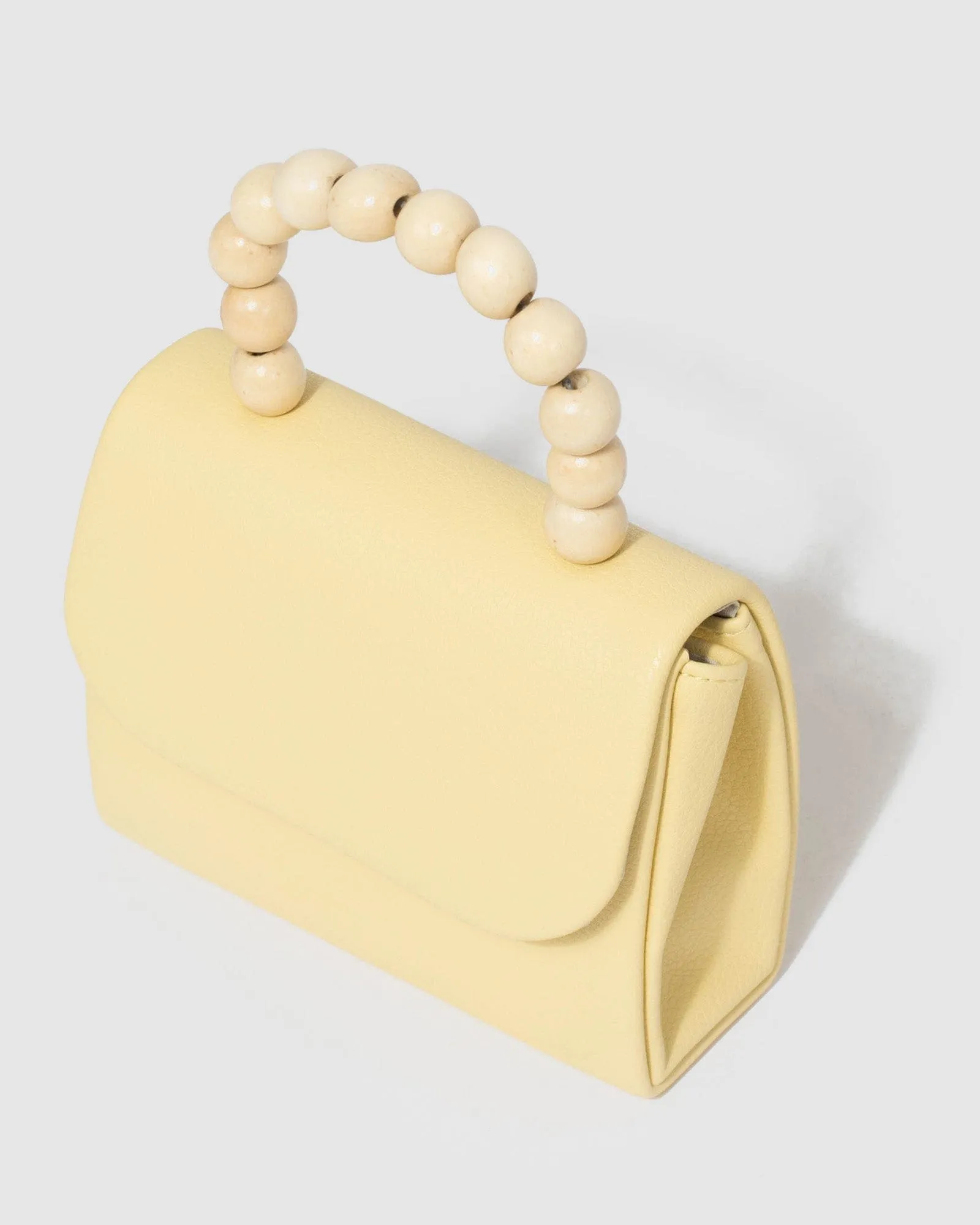 Yellow Kids Mara Bead Handle Bag