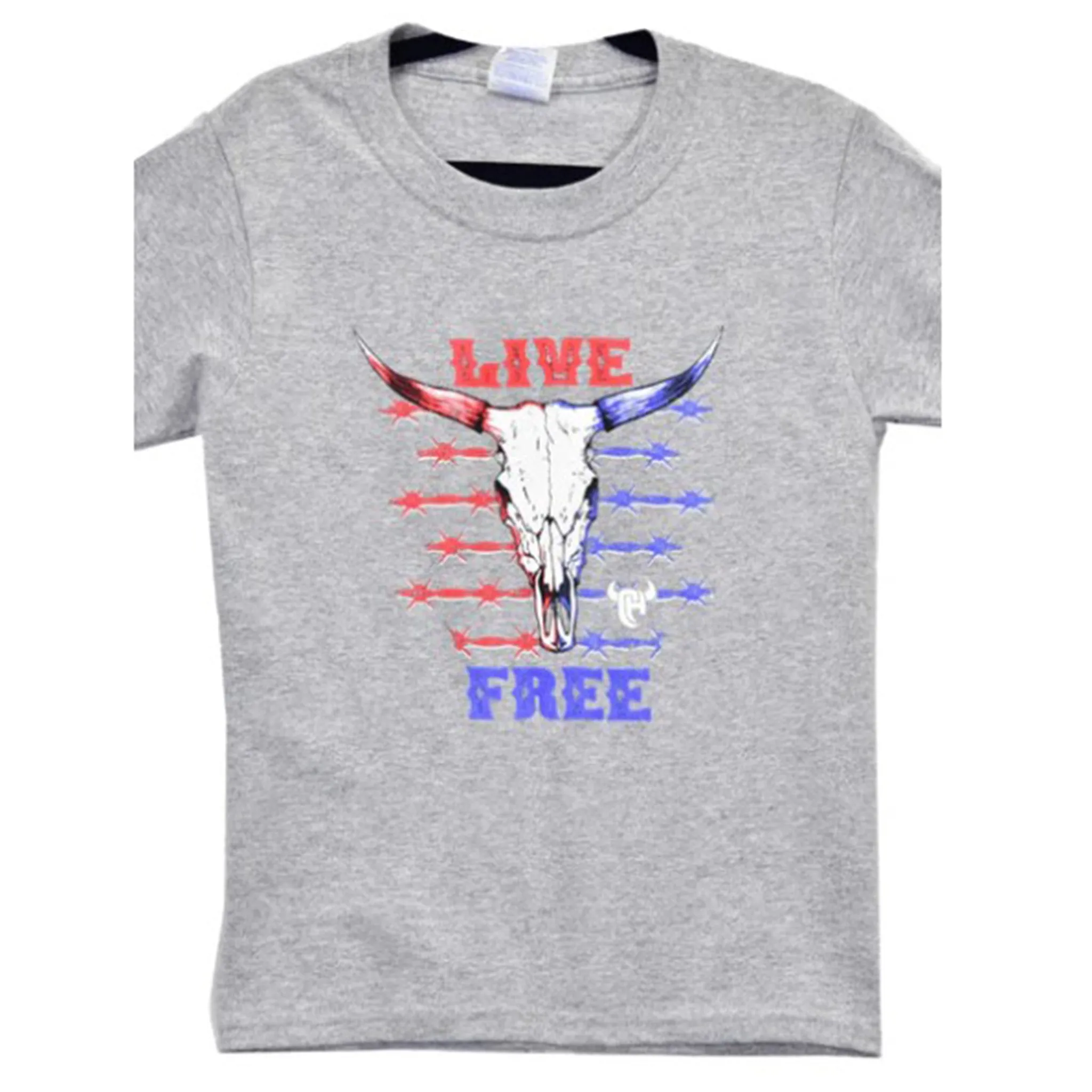 Cowboy Hardware Children's Grey Live Free T-Shirt