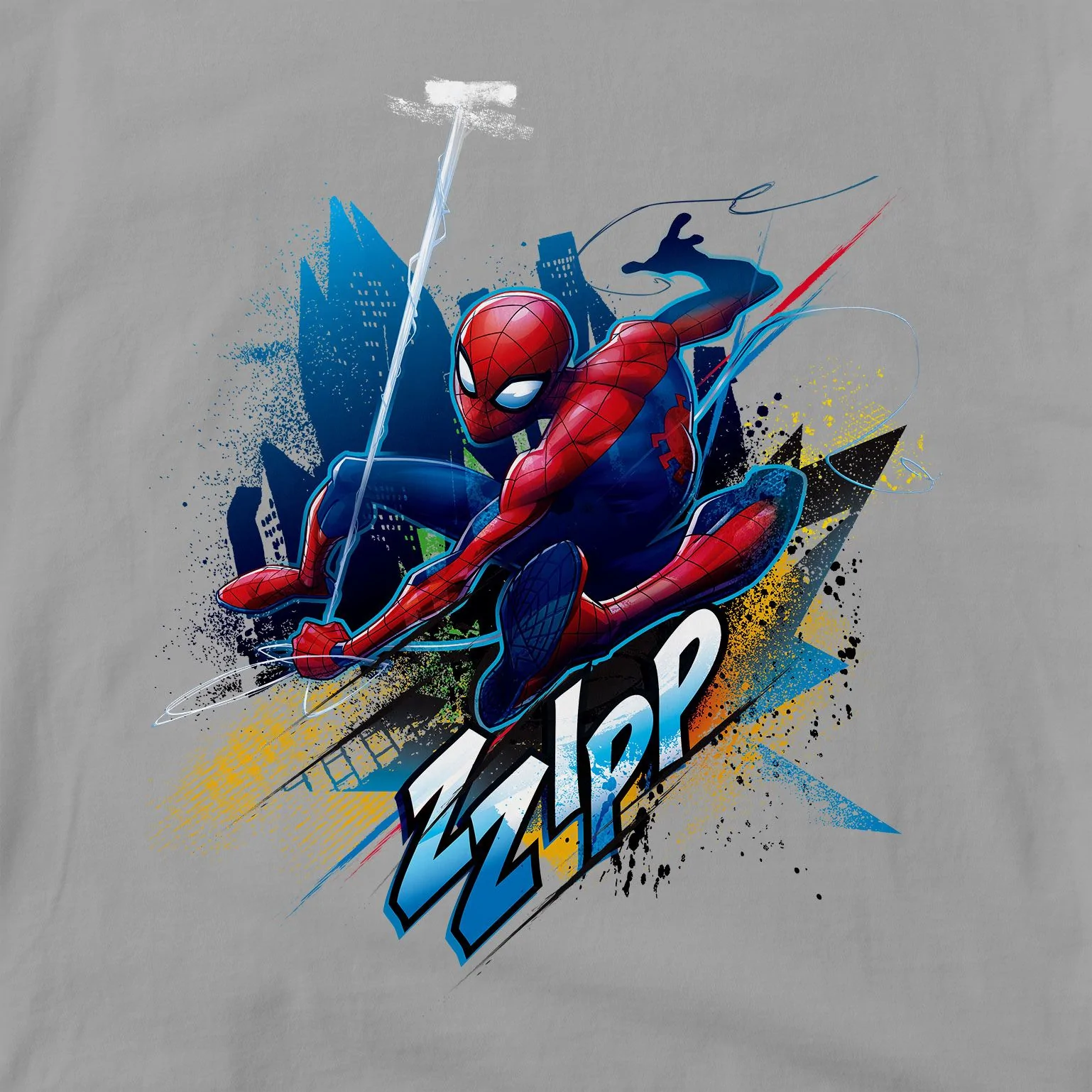 Zipping Spiderman Kids T-Shirt