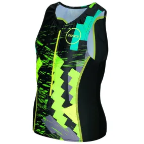 Zone3 - Kids Adventure Tri Top - Black/Yellow/Lime